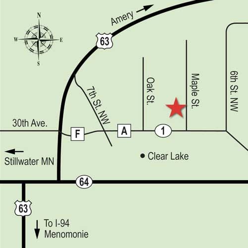 Knollwood-Area-Map Knollwood Village - Clear Lake WI Manufactured Homes Neighborhood - Great Value Homes